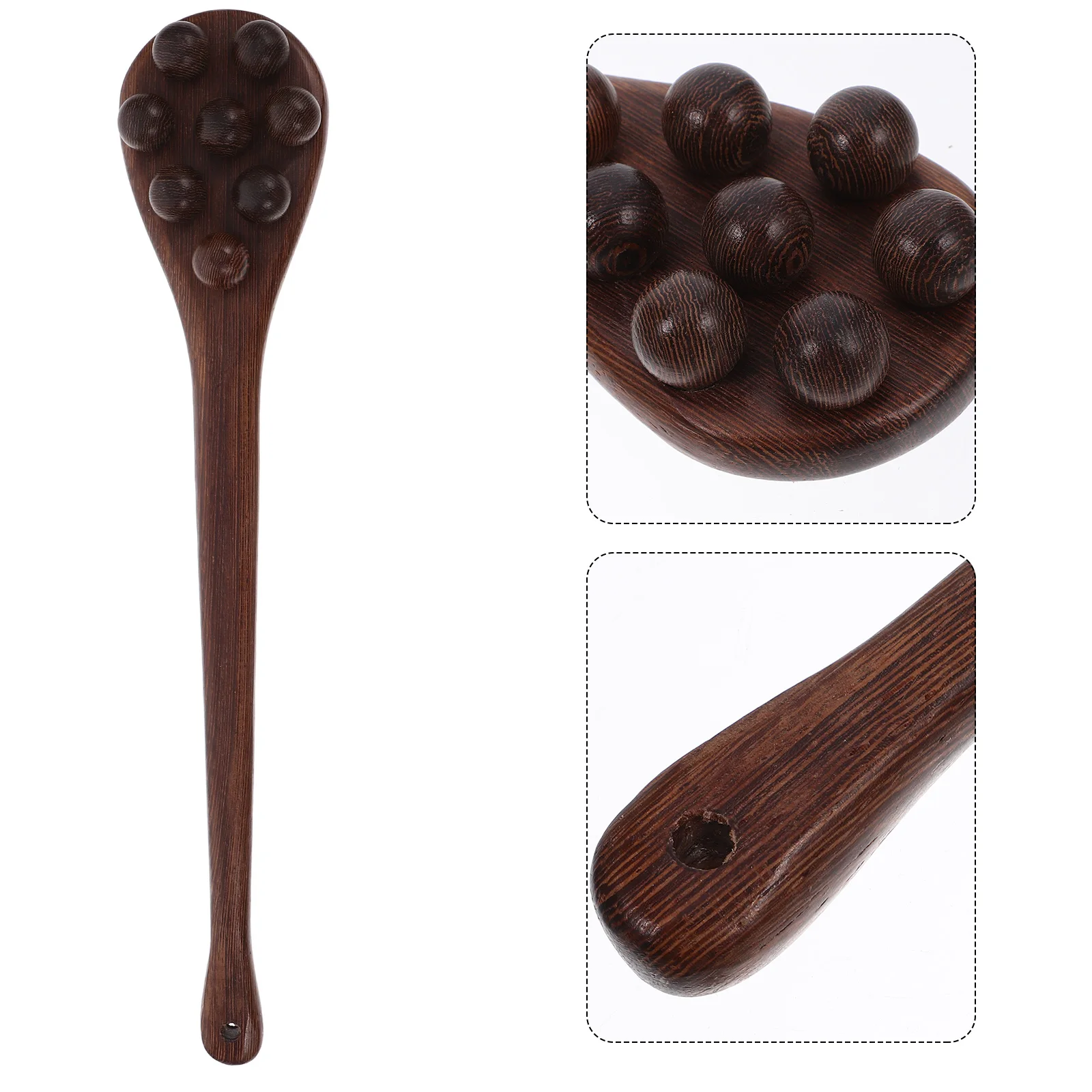 

Wooden Massage Tool Body Massager Stick Acupressure Hammer Manual Scalp Back Muscle Relief Pat Handheld Portable Massage Paddle