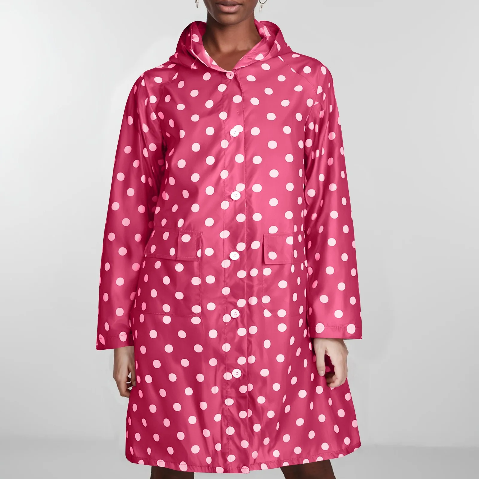 Fashion Lovely Men And Women Rainwear With hood Long Design 95cm Waterproof Outdoor Biker Hiking Raincoat Ladies Rain Suit