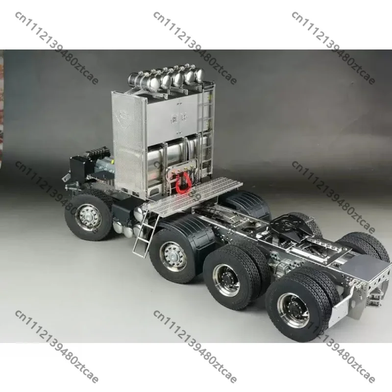 1/14 RC Heavy‑Duty Tractor Truck Metal Chassis, Variable‑Cross‑Section Frame Beam, Real‑Vehicle Craft Upgrade Parts
