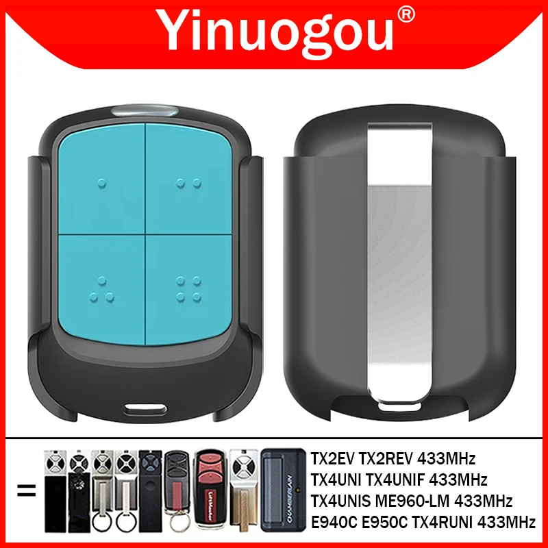 TX4UNI TX4UNIF TX4UNIS TX2EV TX2REV ME960-LM TX4RUNI E950C E940C Garage Door / Gate Remote Control 433MHz