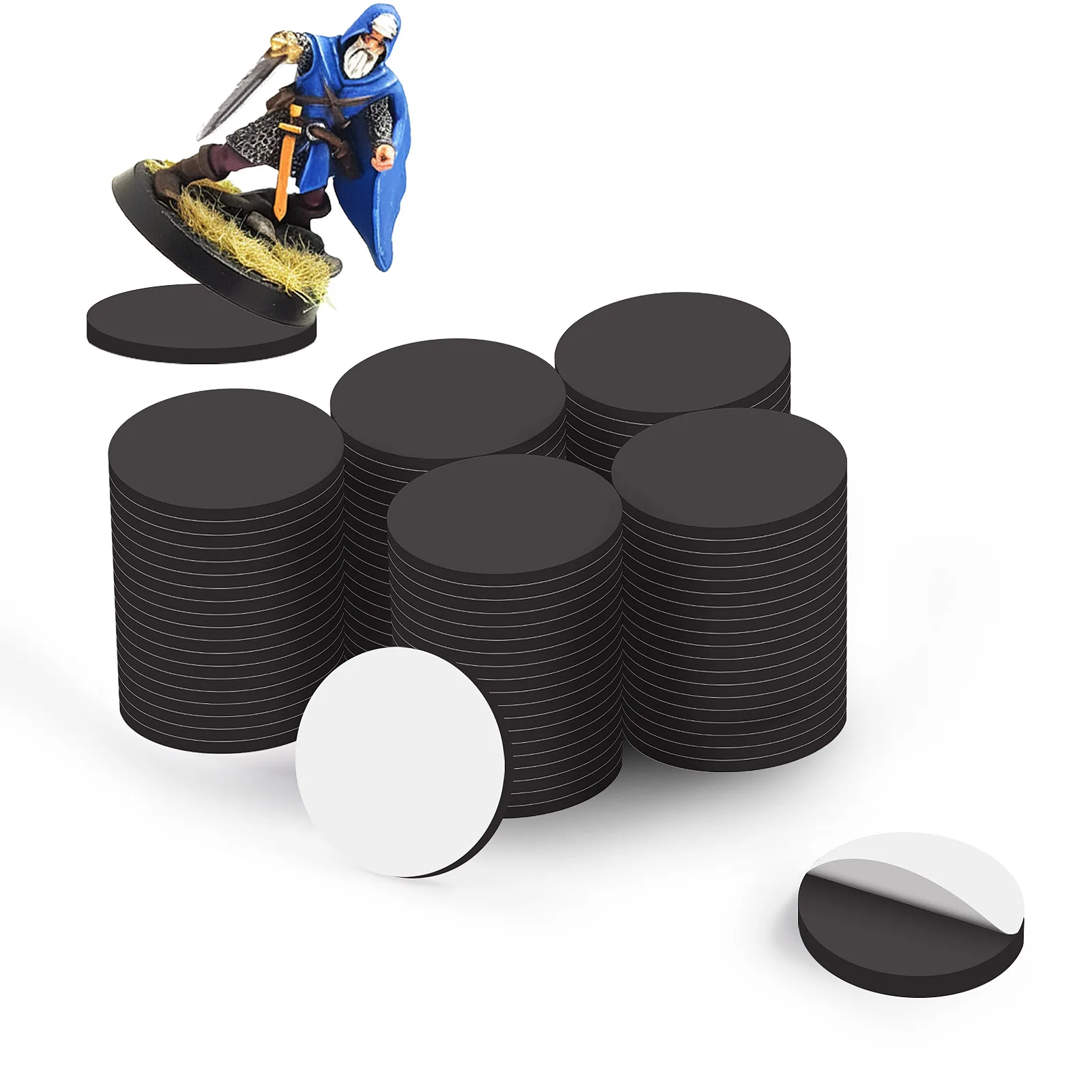 100pcs Miniature Magnetic Model Bases