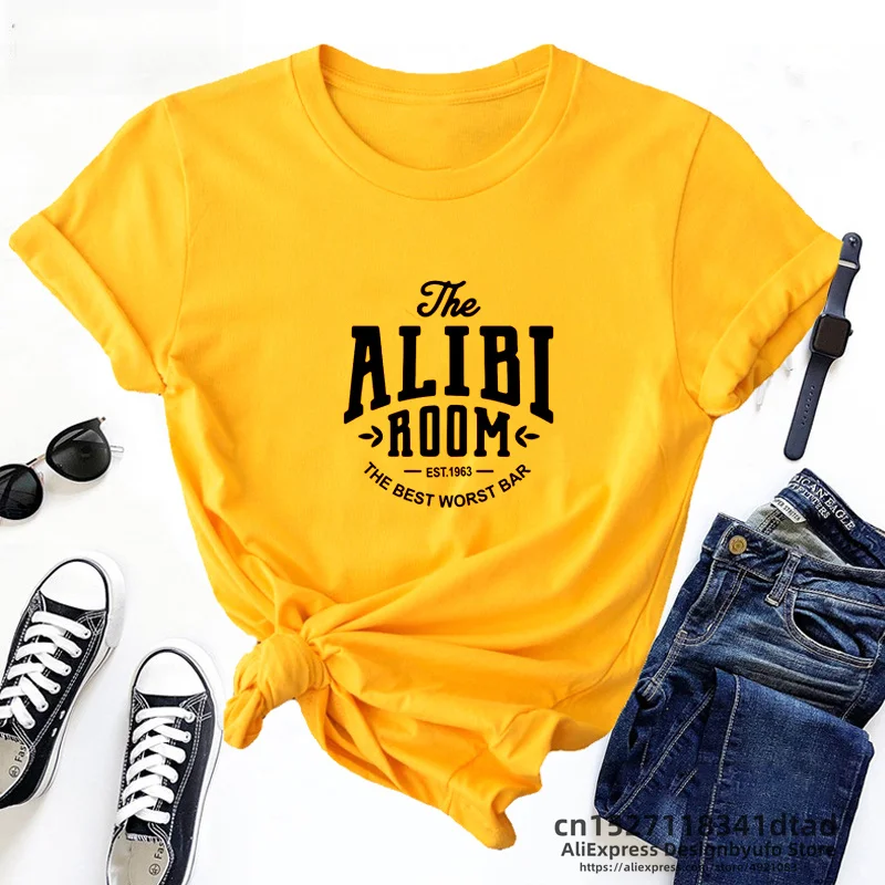 Shameless T Shirt Women The Alibi Room Tv Show Short Sleeve Print Graphic Tee Shirt Harajuku Summer Women's T-shirt