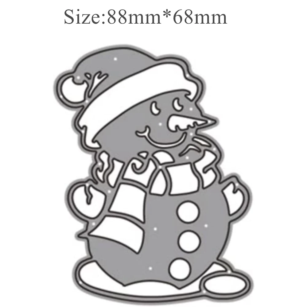 Nowe wykrojniki 2024 nowości Snowman Christmas Dies Metal Cut Dies do scrapbookingu DiY perforadora para papel Rękodzieło