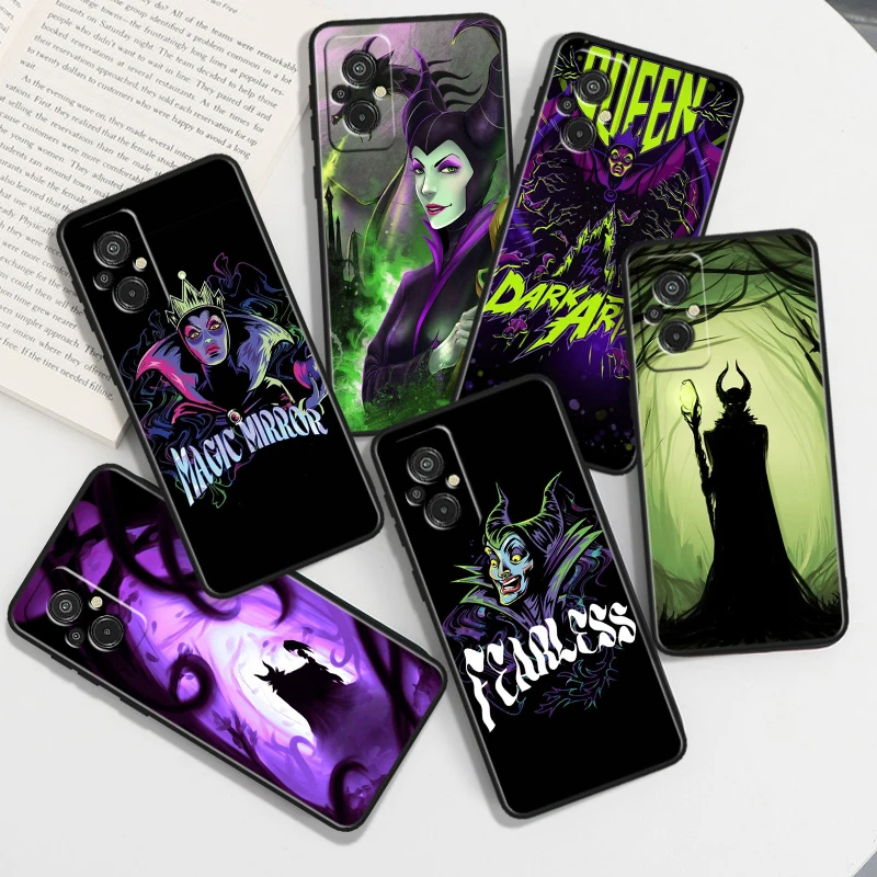 Disney Poison Queen For Xiaomi Redmi 12C 11A 11 10C 10X 9T 9C 9AT 9A 8A 7A S2 6A A1 Plus Black Soft TPU Phone Case