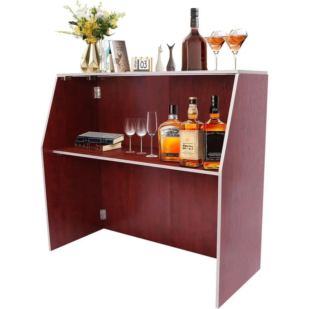 

Портативный складной бар 47, ламинат и полки для использования на вечеринках и мероприятий