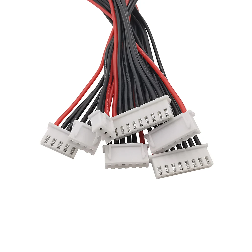 Cargador de equilibrio de batería LiPo, Cable de extensión de 5 piezas, 2S, 3S, JST-XH, 4S, 6S, 7S, 8S, 20CM, 22AWG