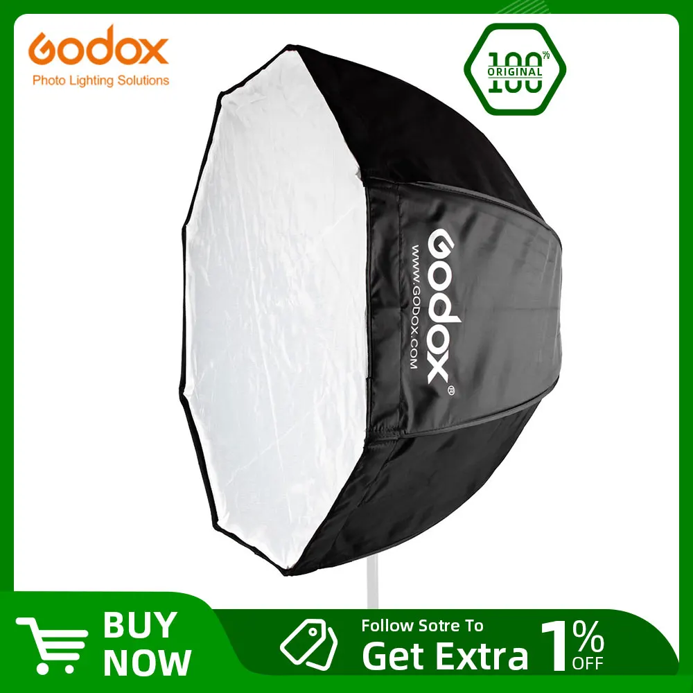 37.37: Godox 95cm 37.5in Portable Octagon Softbox Umbrella Brolly Reflector for Speedlight Flash Değerlendirmesi