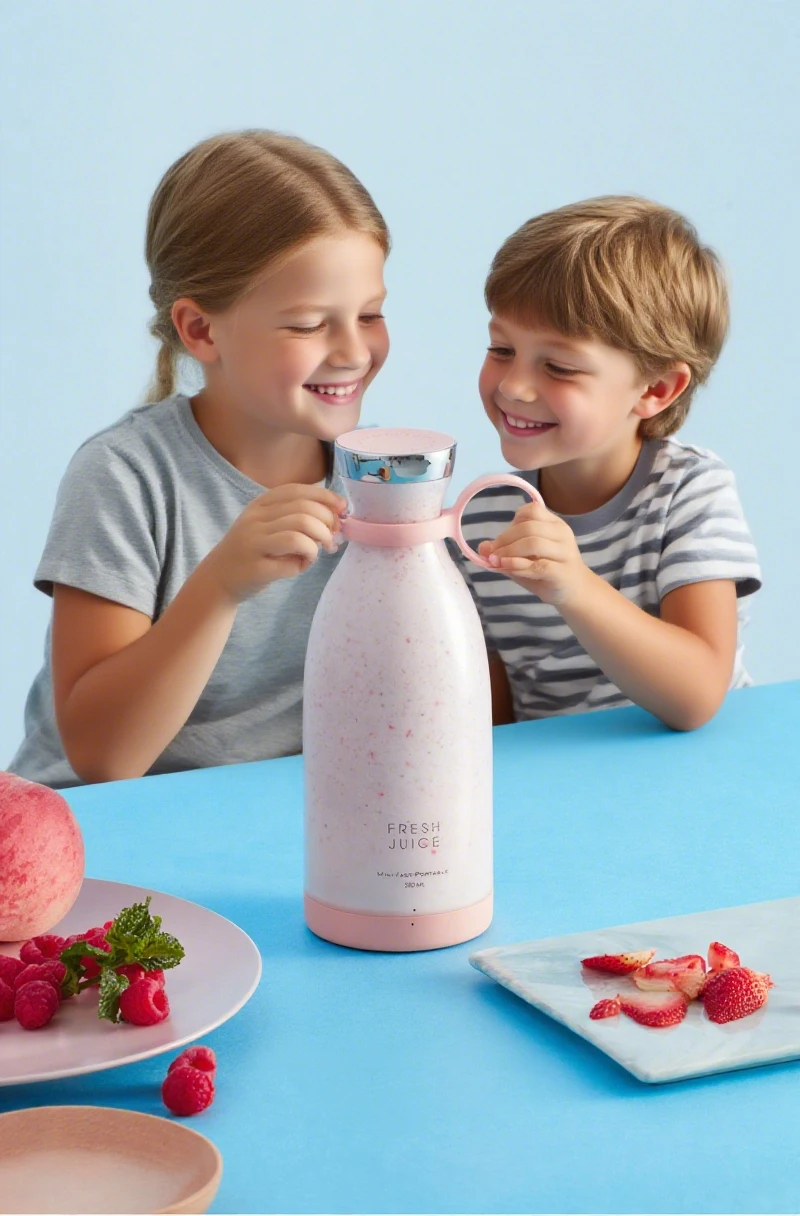 1pc ワイヤレスベビーフードメーカー、磁気充電ポータブルブレンダー、幼児ピューレ、自家製ジュース & 幼児スナック用
