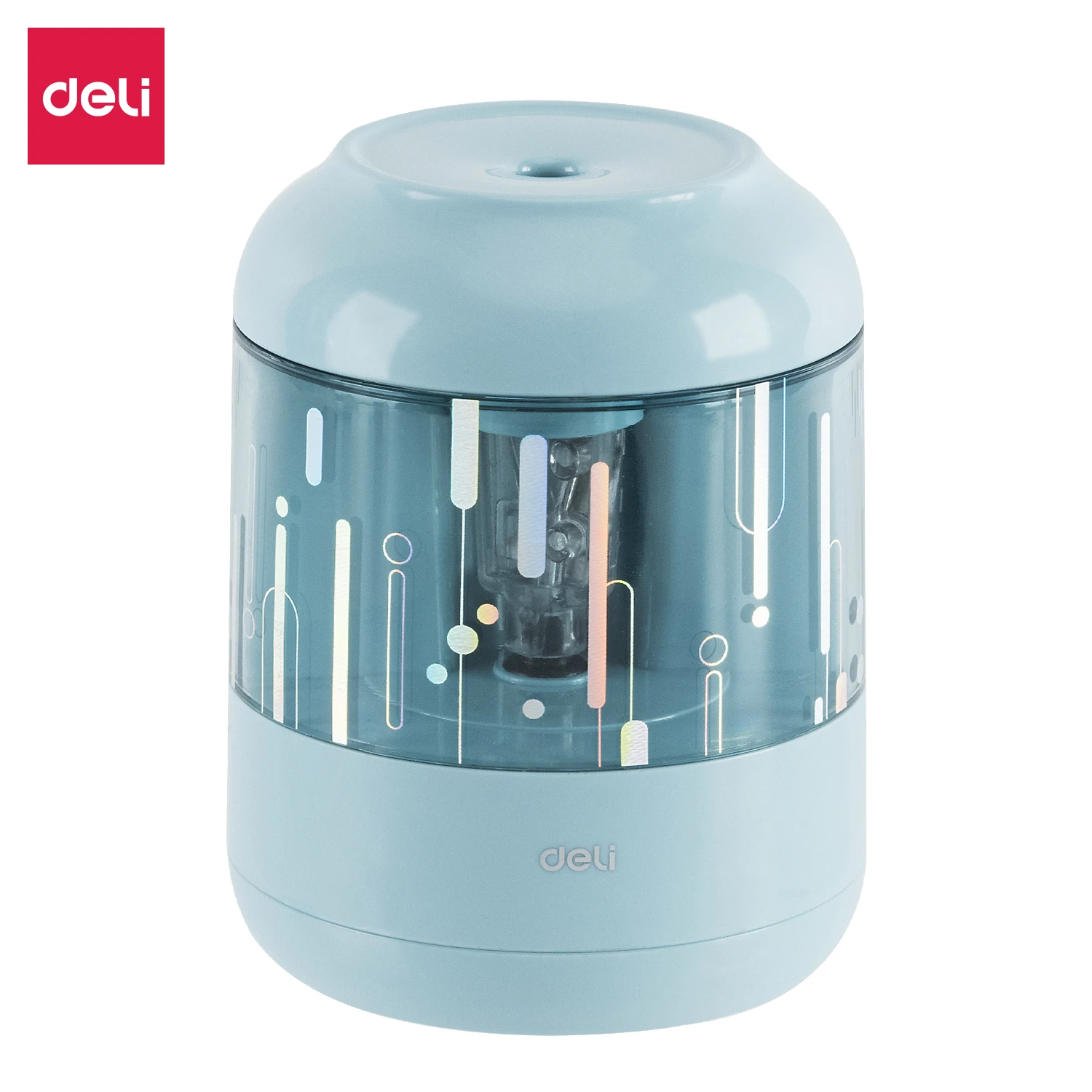 Deli Electric Pencil Sharpener Full-Automatic Pencil Sharpener for Students School Supplies Duty Mechanical Stationery