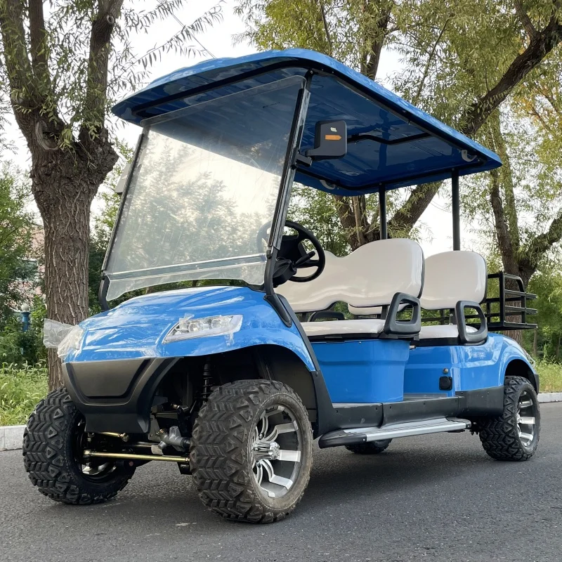 Factory Outlet Color Custom 4 6 Person Seat 60/72v Lithium Battery Folding Electric Golf Carts with CE Electric Golf Carts