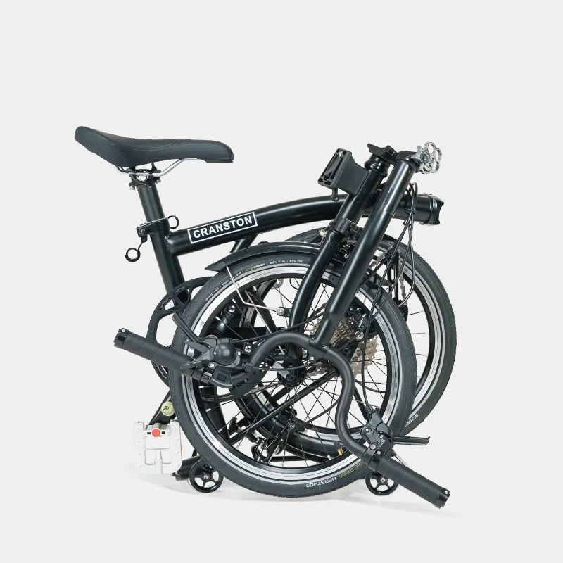 Matte Black Triple Folding Bicycle Adult Ultra-light Portable Retro 16inch Bike Cycling