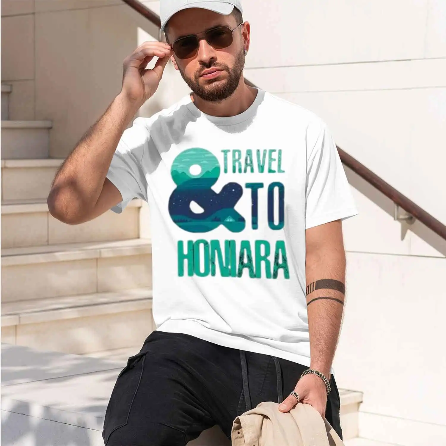 Men's Graph T-Shirt and Trip to Honiara – and Travel to Honiara 2026 New Model Short-sleeve crewneck T-Shirt Classic Casual Mult