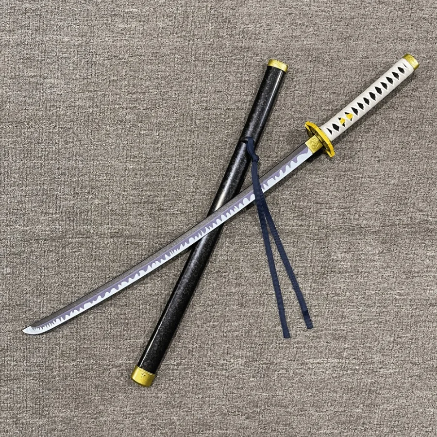 40 pulgadas Yamato Vergil Katana tamaño Real japonés Katana Samurai Sabre cuchillo Ninja Anime Devil May Cry 5 Cosplay Prop espada juguete para regalo