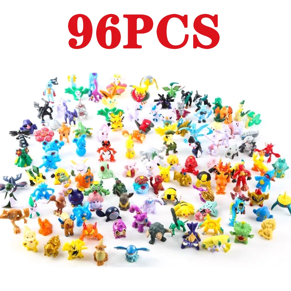 144pcs Pokemon Pikachu Action Figure Toys Mini Figures Model Toy Pikachu Anime Kids Doll Birthday Christmas Gifts image 3