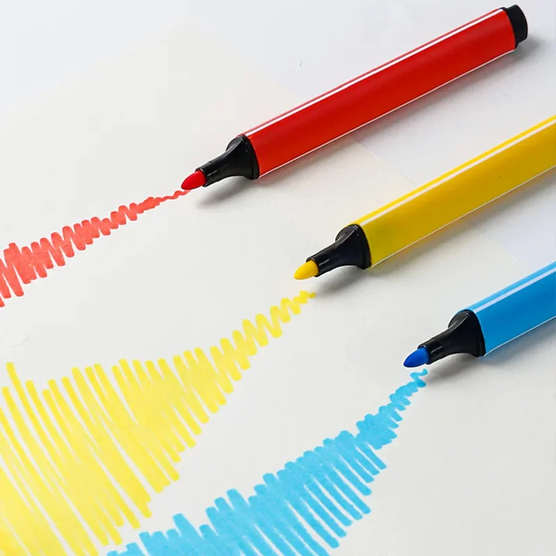 36PCS New Triangle Watercolor Pen for Children and Students Marker and Graffiti Pen Stationery