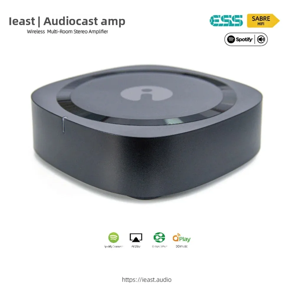 Audiocast AMP80 BT5.0 لاسلكي متعدد الغرف مكبر صوت استيريو استقبال مع التناظرية محوري Aux RJ45 ل سبوتيفي Airplay DLNA المد والجزر #6