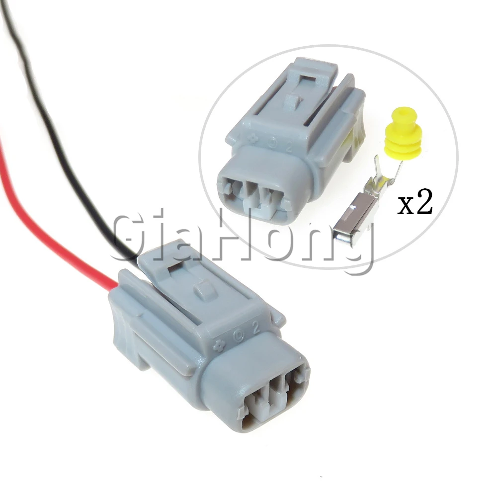 1 Set 2 Ways 90980-11207 Automotive Starter Electric Wire Socket for Nissan 6189-0493 Car Fog Light Waterproof Connector