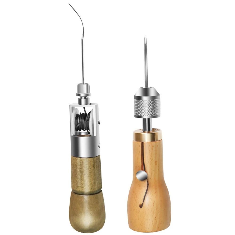 Shoemaker Canvas Repair Tools Stitching Belt Strips Leather Sewing Awl Kit Waxed Thread Hand Sewing Tools Leather Craft Edge DIY