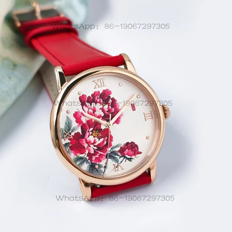 April Peony Watch, Flower Bloom Rich Women's Watch