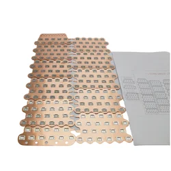 Sales Of Copper Busbar 21700-20S11P Cell Spacing 21.4mm 0.3mm Copper-nickel Composite Sheet Custom Battery Connection Piece 1Set