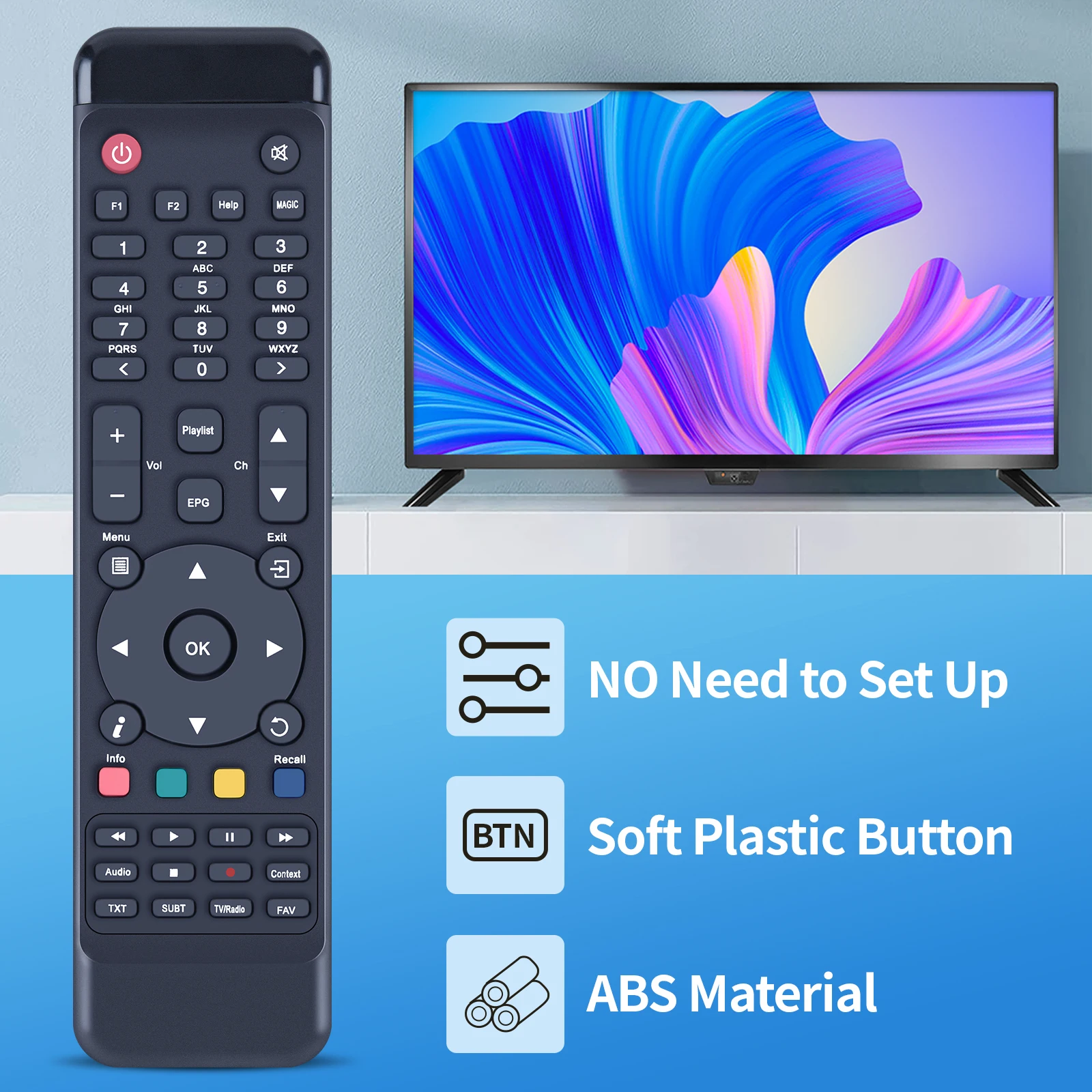 جهاز تحكم عن بعد جديد لجهاز استقبال Amiko Viper 4K UHD Combo