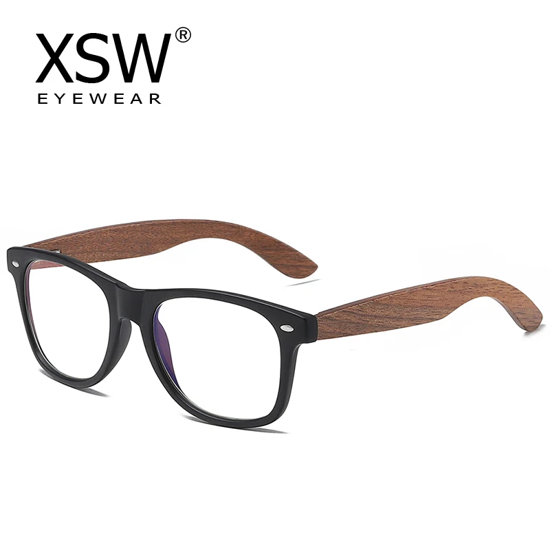 

XSW Brand men's and women's suit retro classic anti-blue black walnut polarized sunglasses wooden Sports sunglasses 7061H