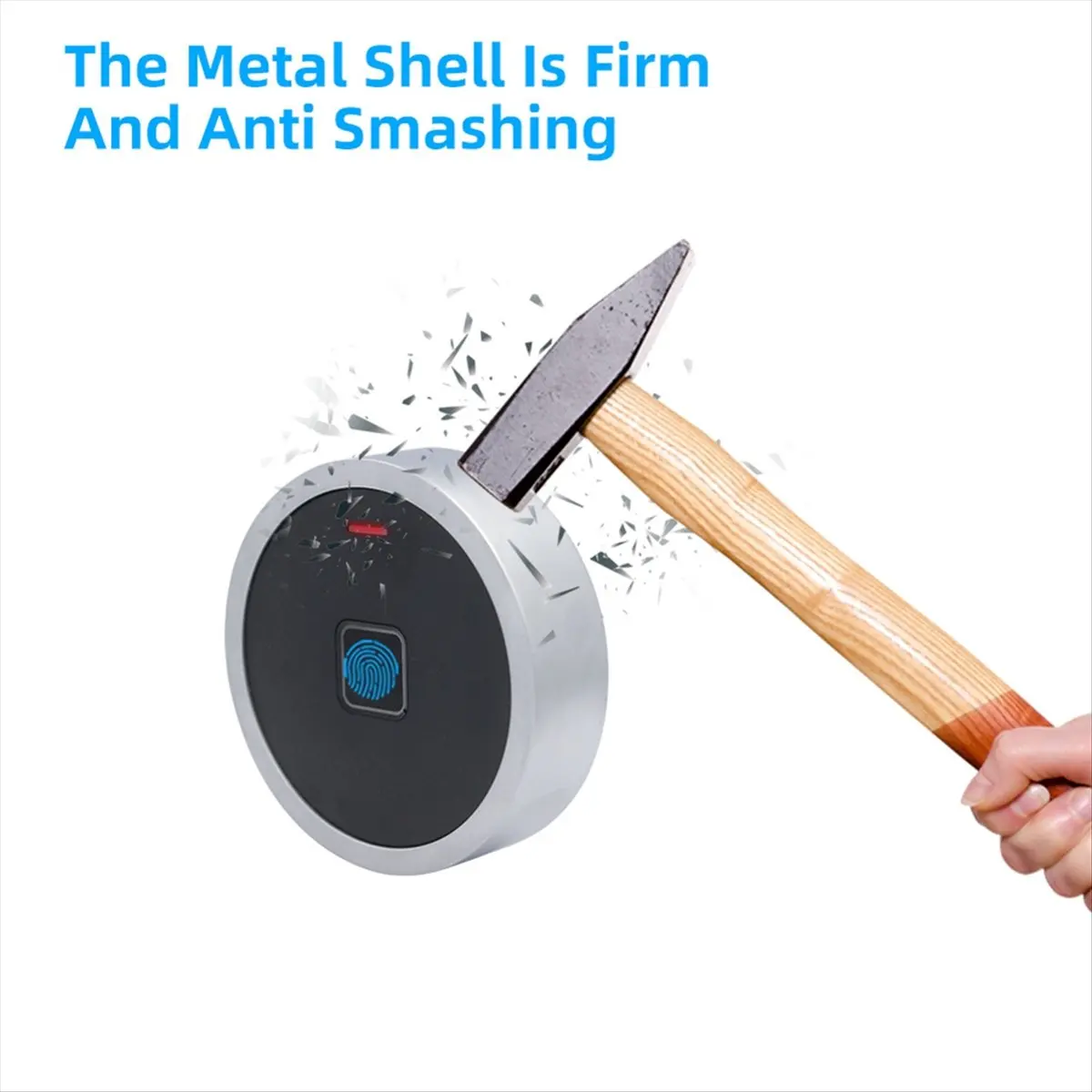 HAPPYDAY~ Round Style Integrated EM RFID Door Access Control Waterproof Metal Unlock Fingerprint/Pin Code Anti-tamper Alarm
