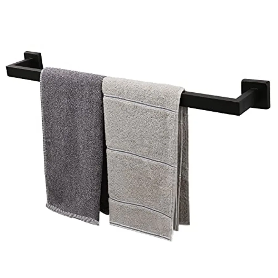 

Bath Towel Rack - Square Base Thicken SUS304 Stainless Steel Towel Bar for Bathroom Bathroom Accessories Towel Rod Heavy Duty