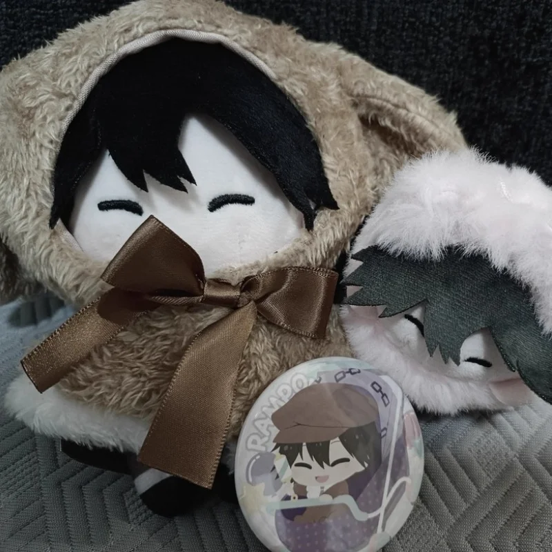 New Genuine Bungo Stray Dogs Dazai Osamu Edogawa Rampo Anime Maumet Puppet Throw Pillow Pendant Cospaly Decorate Cartoon Gift