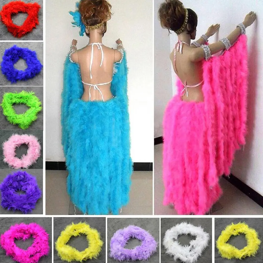 New Costume Dress Up Feather Boa Home Decor Fluffy Craft for Wedding Party Decro Fuffy Feather Boa