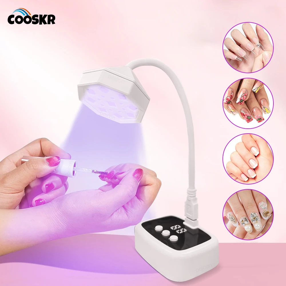 اللاسلكي مسمار الأشعة فوق البنفسجية مصباح قابلة للشحن معقوفة مانيكير علاج مجفف هلام البولندية تجفيف مصباح ليد مصباح صغير محمول رسومات أظافر مصباح
