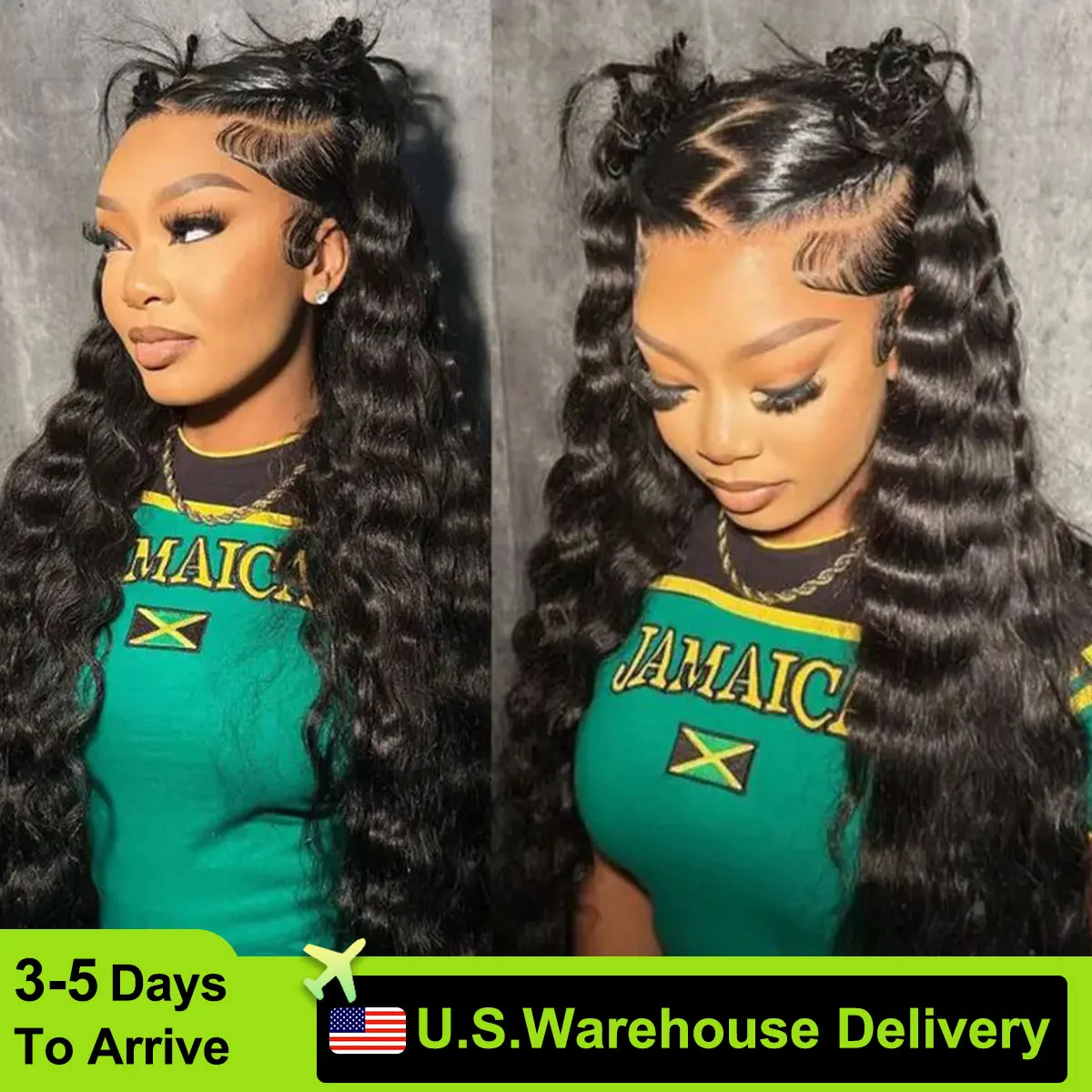

250% Nature Loose Wave 13x6 Lace Front Human Hair Wig 30 32 Inches Brazilian Water Deep Wave 13x4 HD Lace Frontal Wig For Women