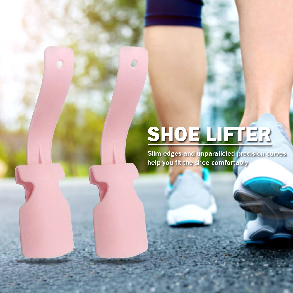 

2pcs Unisex Wear Shoe Horn Helper Sturdy Slip Aid Plastic Shoehorn Easy On Easy Off Ergonomic Shape for Seniors Elderly