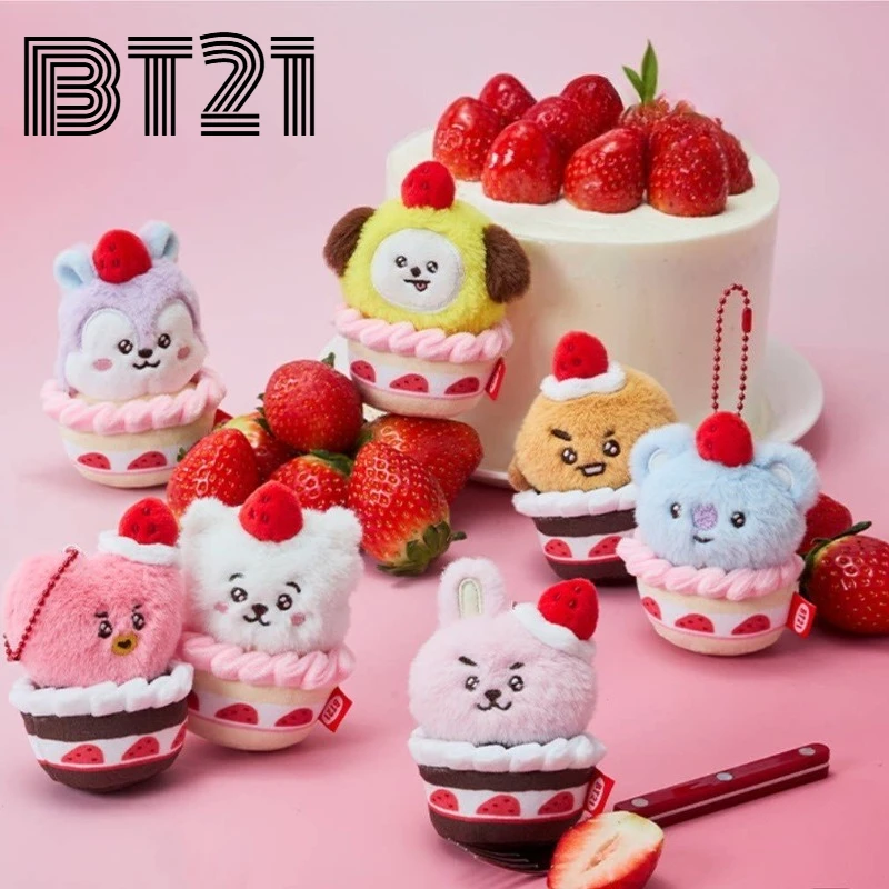 

Плюшевый брелок BT21 Koya Chimmy Mang, милый и кавайный мультяшный персонаж, высококачественный креативный аксессуар для ключей в стиле аниме.