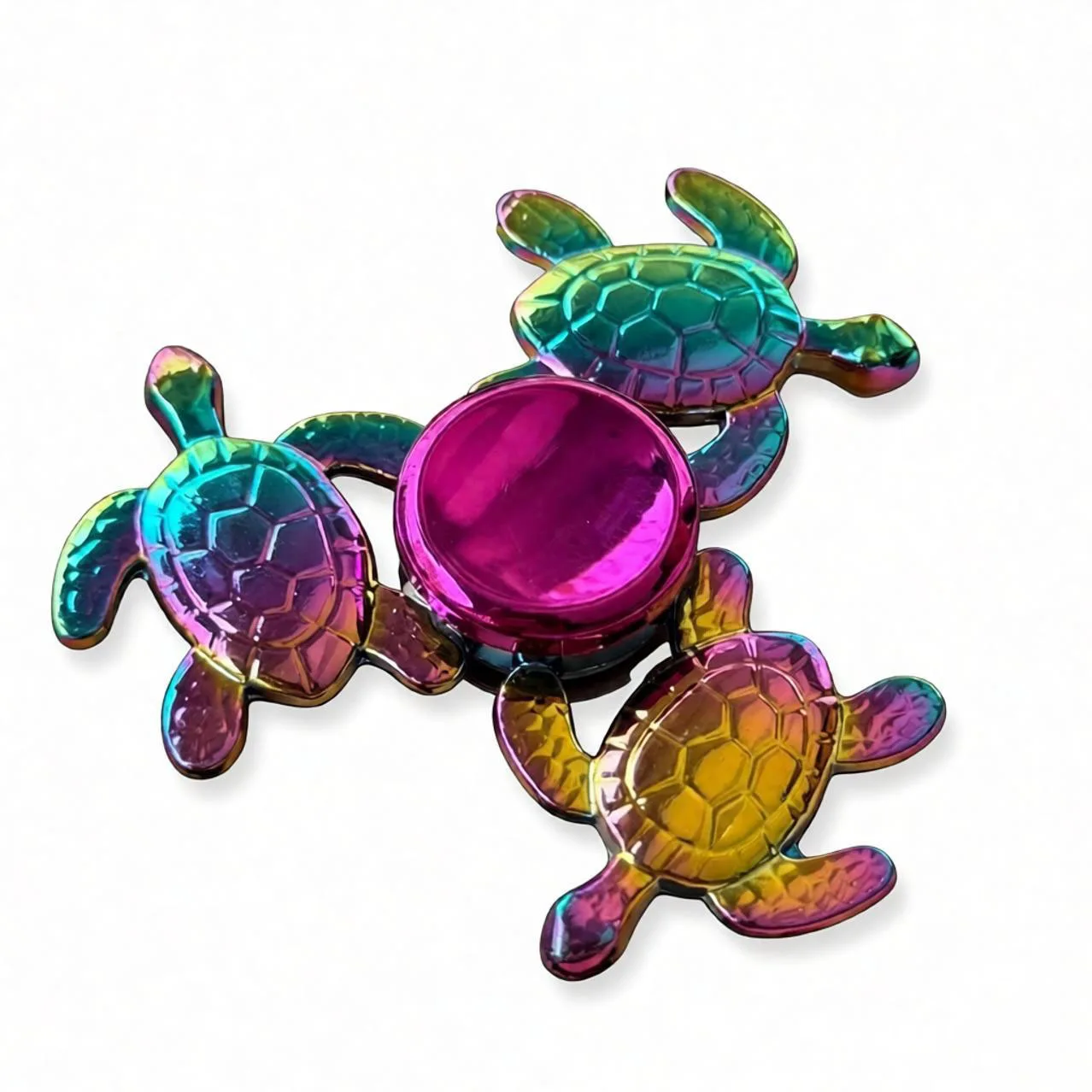 2026 new Panda Turtle Rainbow Fidget Metal Spinner Colorful Finger Spinners  for Stress Anxiety Relief for Adults