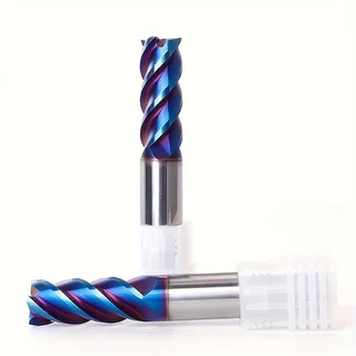 Solid Carbide U-Flute Unequal Pitch Flat End Mill 3/4 Flute HRC55/62/65 For Steel Aluminum High Efficiency Dynamic CNC Mill