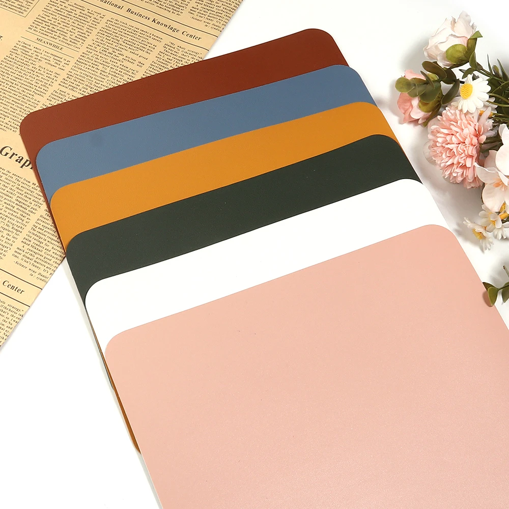 Small PU mouse pad Non-Slip Gaming Desktop Mouse Pad Waterproof Anti-Scratch Easy To Clean Mat For PC Laptop Desktop