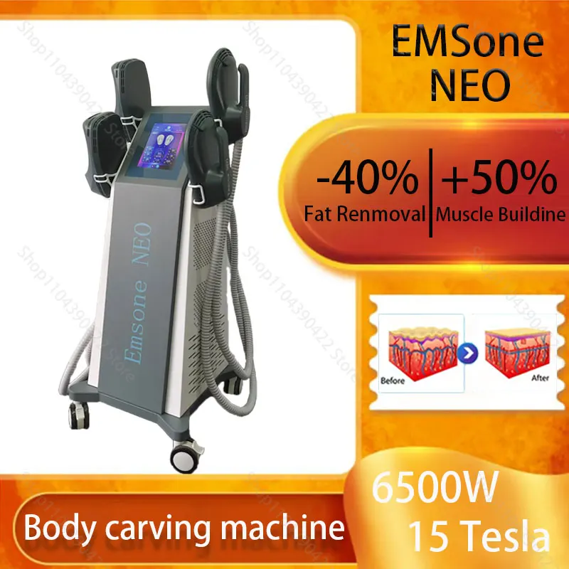 

EMSone NEO Body Shaping Machine for Weight Loss 6500W 200Hz RF Fat Removal Technology Slimming Electromagnetic Muscle Relaxer