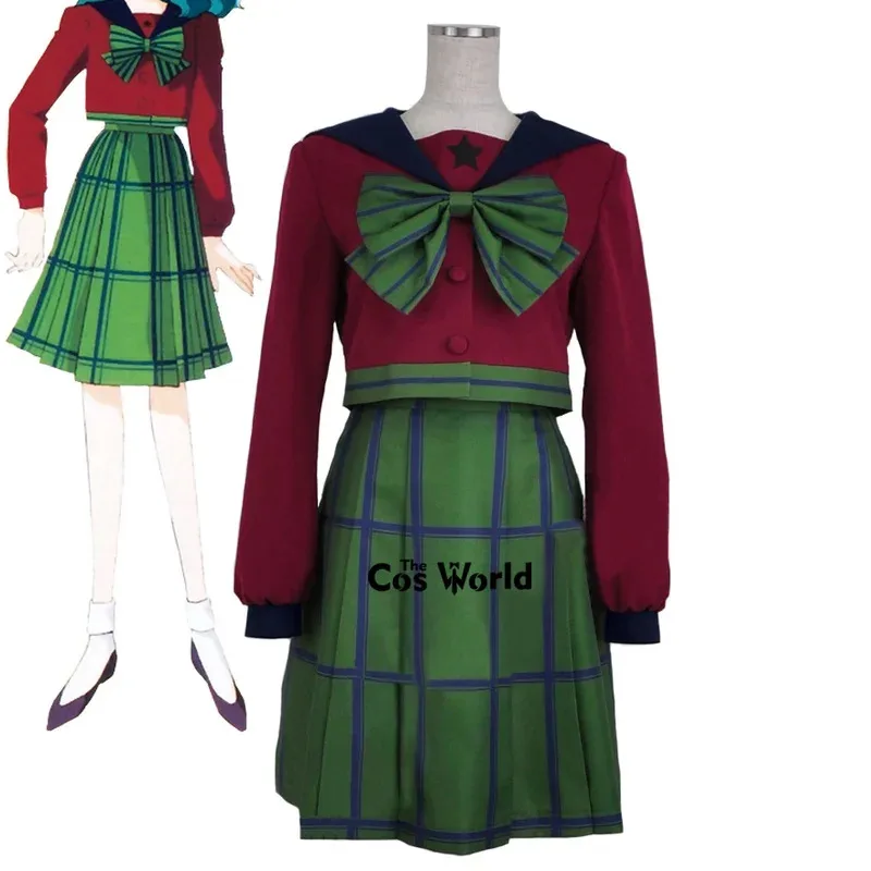 

Moon Kaiou Michiru костюм моряка школьная форма топы юбка наряд аниме костюмы для косплея на заказ