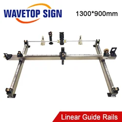 Zestaw części mechaniczne WaveTopSign 1300*900mm pojedyncze podwójne głowy zestawy laserowe części zamienne do DIY CO2 Laser 1390 maszyna laserowa Co2