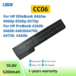CC06 8460p Laptop Battery for HP ProBook 8470P 8460w 8560p 6460b 6465b CC06X CC06XL HSTNN-F08C HSTNN-I90C HSTNN-LB2H QK642AA
