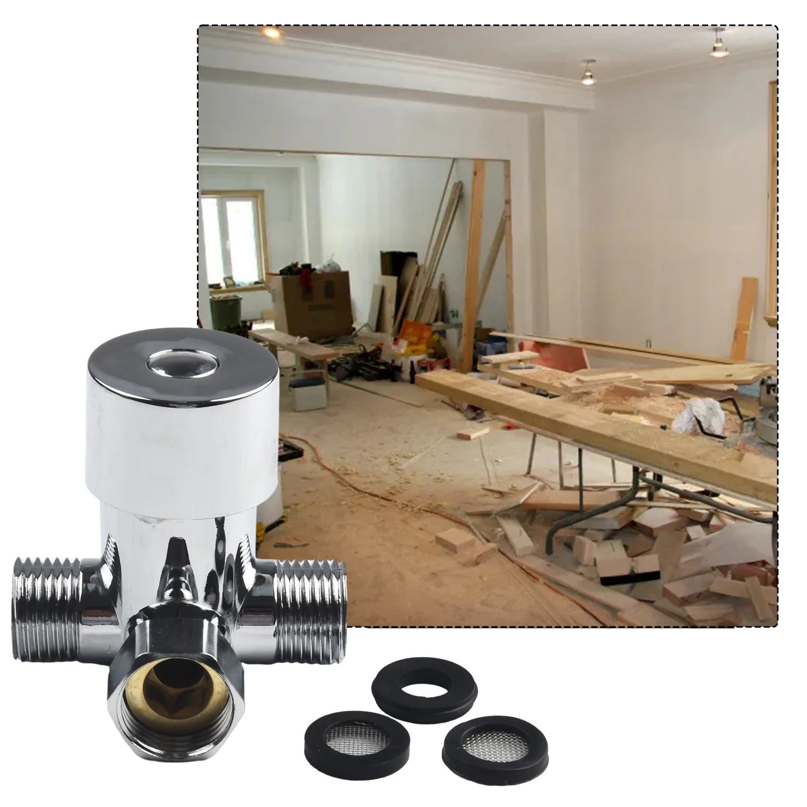 

High Quality Mixing Valve Inlet Valve Induction Tap Thermostatic Thickened Brass Wash Basin G1/2 Standard Thread