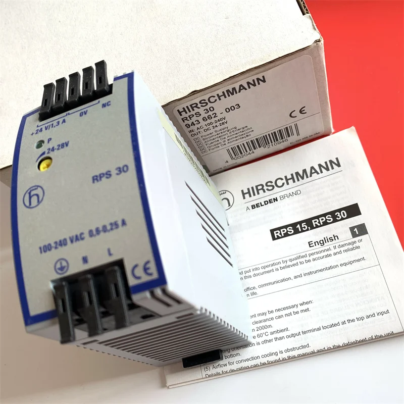 RPS30 943662-003 brand new, imported Hirschmann power module input AC100-240V output DC24-28V genuine,