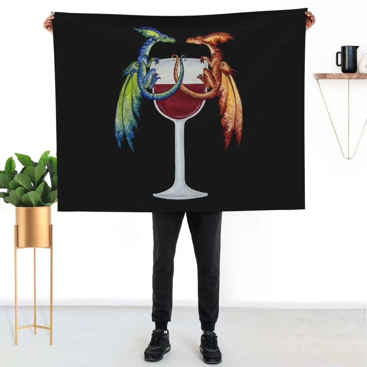 A Toast To Us Throw Blanket Decoratives Plaid on the sofa christmas gifts halloween For Sofa Thin Summer Beddings Blankets
