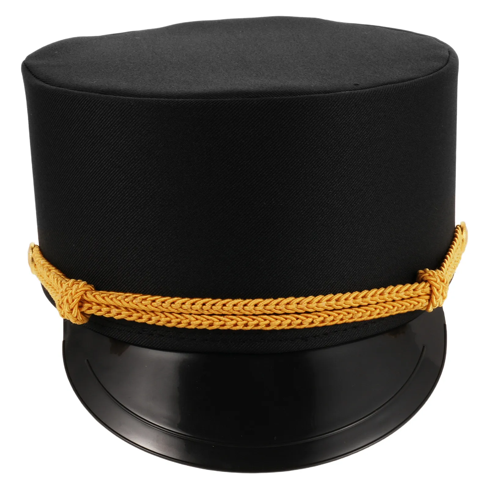 Chapéu de Condutor de Trem de Tecido para Cosplay, Boné de Engenheiro de Trem, Adereços de Fantasia de Condutor, Chapéu de Motorista de Trem, Acessórios de Fantasia Ferroviária