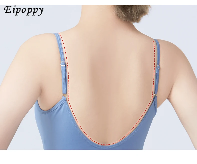 Leotardos de gimnasia para mujer, leotardos de baile de Ballet, camisola de cintura cruzada para adultos, traje de baño con correas ajustables