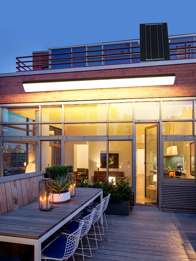 Exterior wall balcony canopy villa door induction strip super bright lighting outdoor light