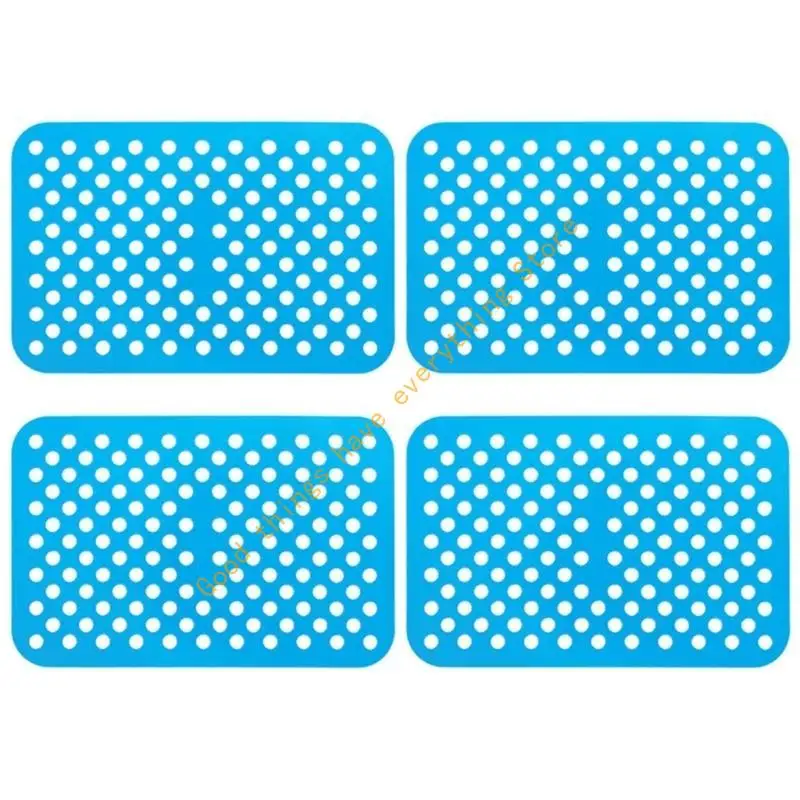 Air Fryer Paper Silicone Accessories Reusable Rectangular Nonstick Silicone Pad 55KF