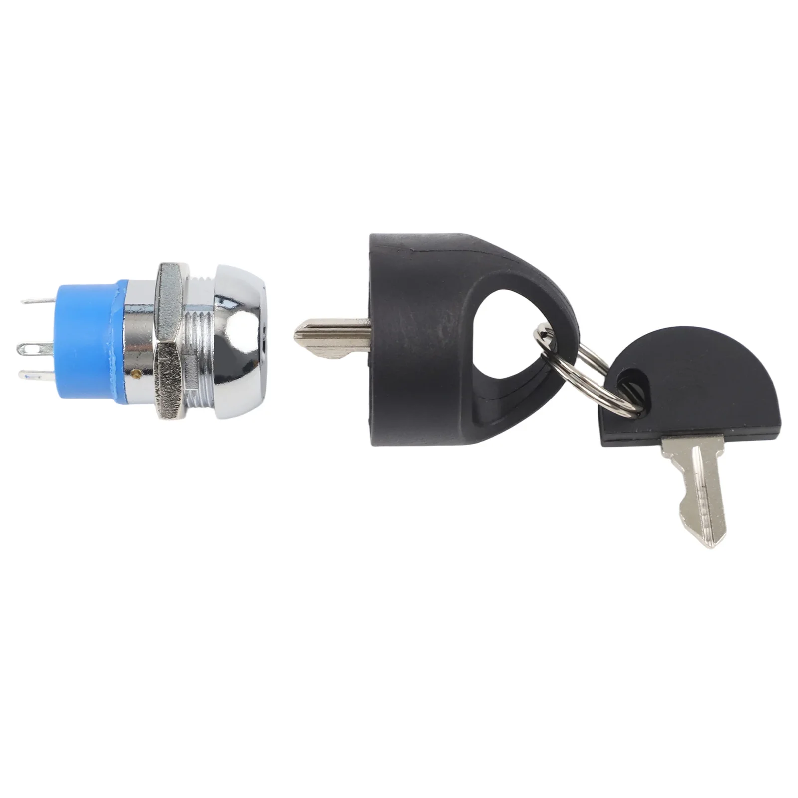 Replacement Lock for For PRIDE Scooter For ignition Zinc Alloy Shell Chrome Plated Includes Two Functional Keys