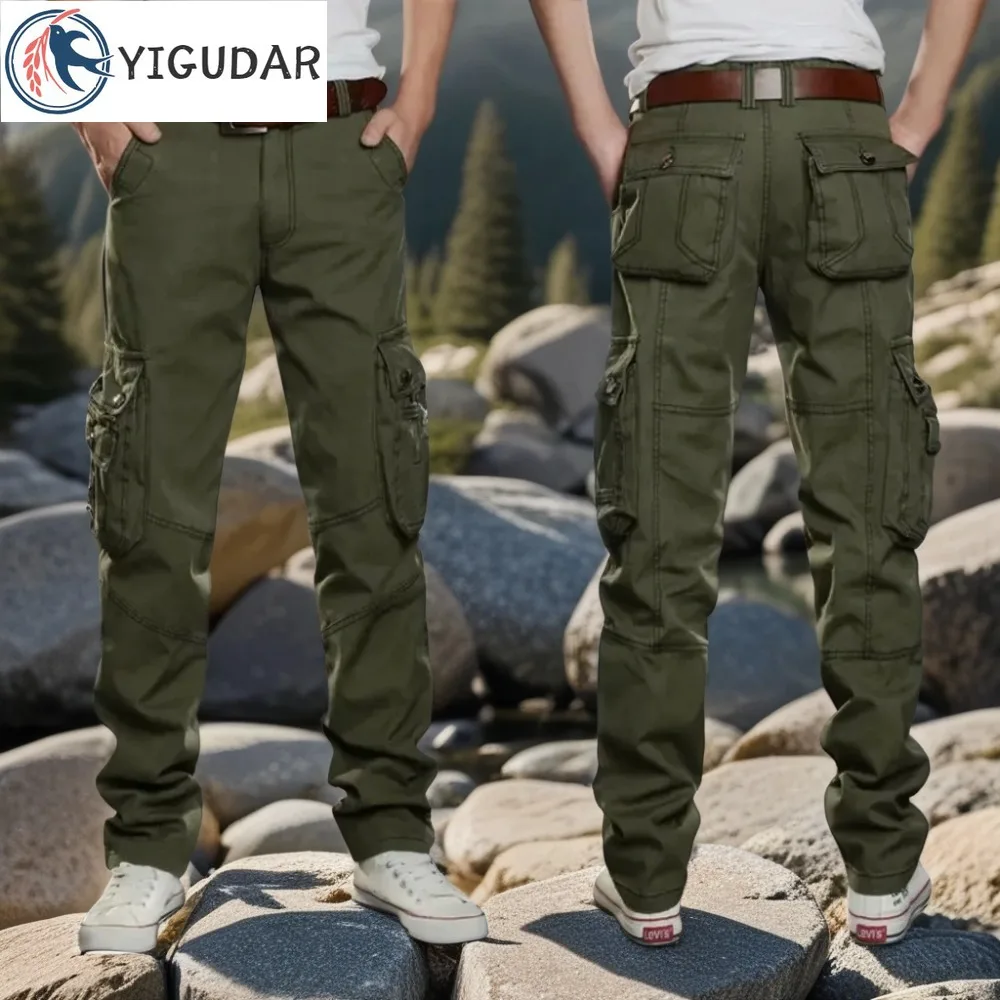 

Men's Casual Pants Military Tactical Joggers Cargo Pants Outdoor Hiking Trekking Harajuku Streetwear Sweatpant Trousers Baggy